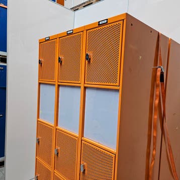 12-drs oranje metalen lockerkast - 190x90x55 cm, Ophalen of Verzenden, Nieuw
