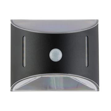 Solar wandlamp Glare - Voordeelset 3 stuks - Downlight zwart, Zonne-energie, Verzenden, Wandlamp, Led