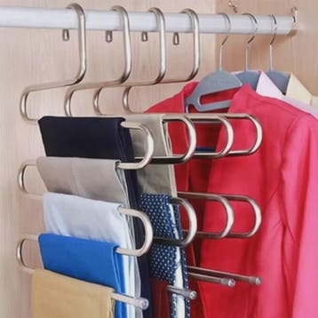 5-Laags Kledinghanger - Ruimtebesparend Opbergrek voor Broek, Verzenden, Nieuw