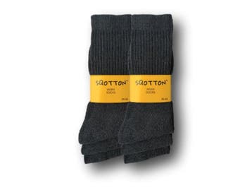 6 paar SQOTTON® Werksokken - Heavy - Antraciet, Kleding | Heren, Verzenden, Nieuw