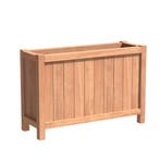 Hardhouten plantenbak Valencia 120x40x80cm - Met bodem, 100 cm of meer, Nieuw, 60 cm of meer, Rechthoekig