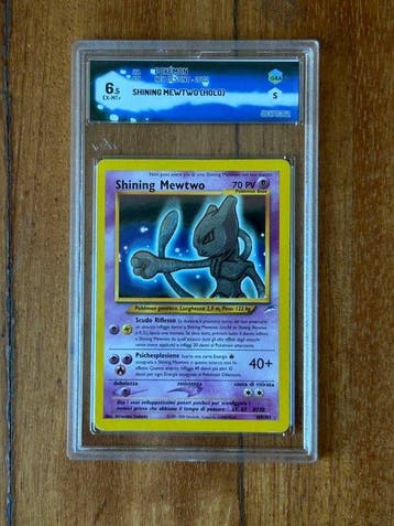 Pokémon Graded card - Shining Mewtwo 109/105 Holo - Graad, Nieuw