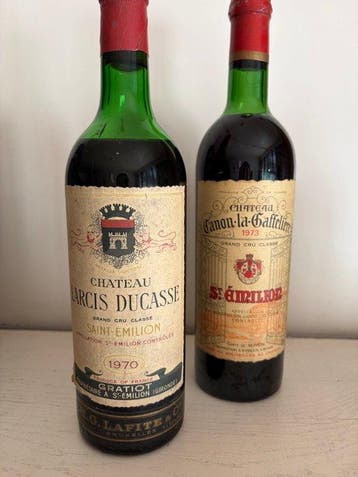1970 Château Larcis Ducasse (Belgium bottled) & 1966 Château, Nieuw