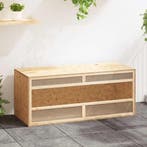 vidaXL Terrarium 120x50x50 cm bewerkt hout, Verzenden, Nieuw