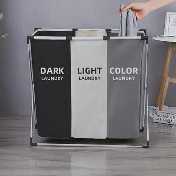 Grote 3-vaks Wasmand Organizer - Sorteer Donker, Licht en Kl, Verzenden, Nieuw