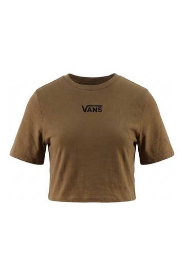 Vans T-shirt in maat XS Bruin, Kleding | Dames, Vans, Verzenden, Zo goed als nieuw, Bruin