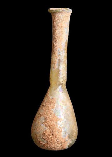 Oud-Romeins Glas Unguentarium (Zonder minimumprijs), Antiek en Kunst