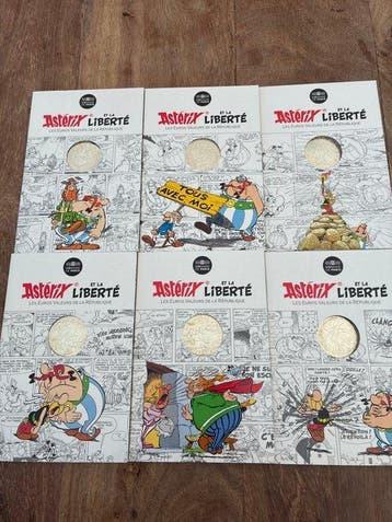 Frankrijk. 10 Euro 2015 Asterix et la Liberte (6 coins)