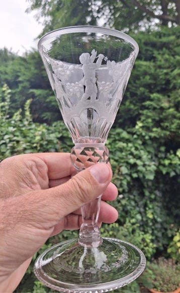 Wijnglas - Goblet 20.2 cm - Glas - Puttis & Floraal c1735
