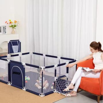 Baby Speelbox / Speelhek met Veiligheidsbarrière, Verzenden, Nieuw