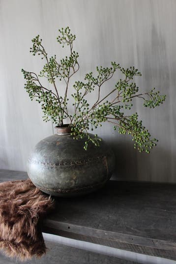 Namaak Rozenbottel tak groen 75 cm, Ophalen of Verzenden, Nieuw