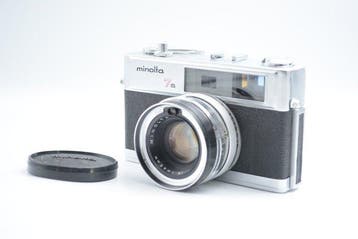 Minolta Hi-Matic 7s with Rokkor-PF 1.8/45mm Meetzoeker, Nieuw