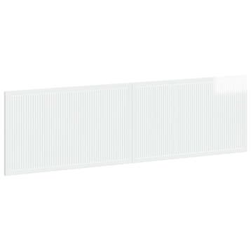 vidaXL Wandgemonteerd Hoofdeinde EDE Hoogglans Wit Bewerkt, Verzenden, Nieuw, Wit, Hout