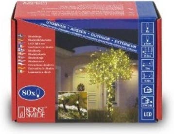 Konstsmide - LED snoer micro 24V 80x - warmwit, Verzenden, Nieuw