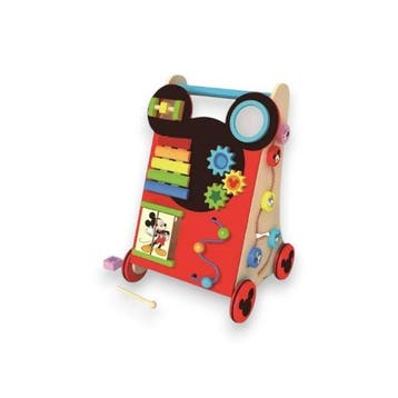 *Nieuw* Mickey Mouse Houten Activiteiten Loopwagen, Verzenden, Nieuw, Duw- of Trekspeelgoed