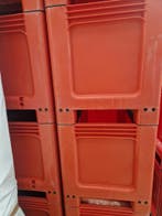 Palletbox 1000x600x662mm 260 liter, gesloten, oranje, 2, Gebruikt, 40 tot 60 cm, Overige typen, 50 tot 75 cm