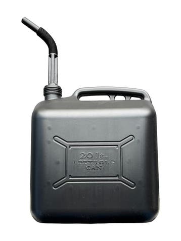 Jerrycan Zwart  - 20 Liter Inhoud - kunststof Vloeistofkan -, Ophalen of Verzenden
