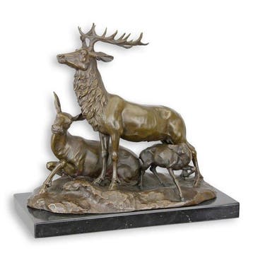 sculptuur, Spectacular High-End Luxury Art Deco Bronze, Antiek en Kunst