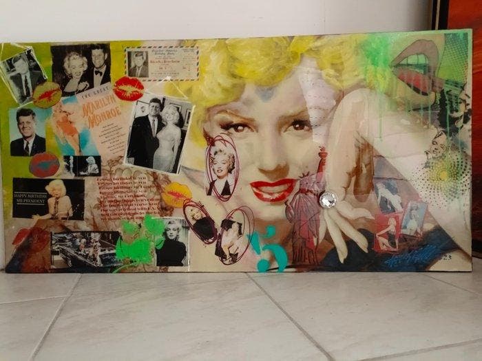 Gabriel Angelo Campanozzi - Marilyn & John, Antiek en Kunst, Kunst | Schilderijen | Modern