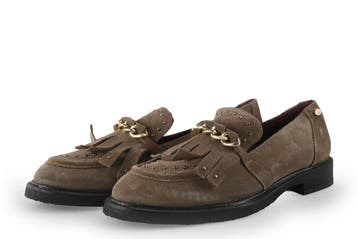 Fred de La Bretoniere Instappers in maat 40 Bruin, Kleding | Dames, Schoenen, Bruin, Verzenden, Instappers, Fred de La Bretoniere