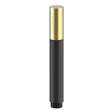 Staafhanddouche 1 stand mat zwart Pvc Mat goud, Verzenden, Nieuw