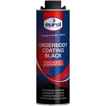 Eurol Underbody Coating Black Overpaintable 1L, Verzenden