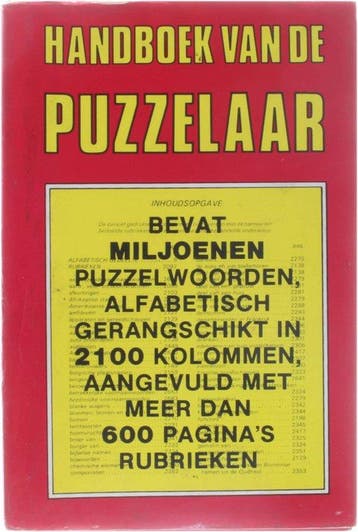 Handboek van de puzzelaar - van den Welberg, Verzenden, Gelezen