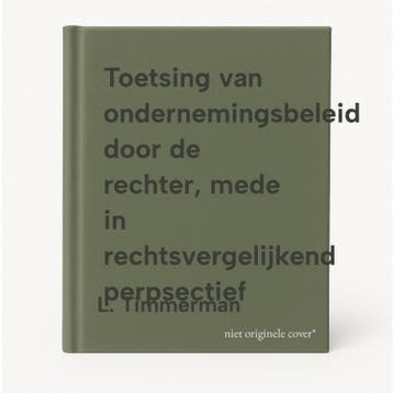 Toetsing van ondernemingsbeleid door de rechter, mede in, Boeken, Schoolboeken, Verzenden, Gelezen, L. Timmerman