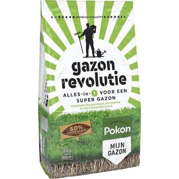 Gazon hersteller | Pokon | 80 m², Tuin en Terras, Gras en Kunstgras, Verzenden, Nieuw
