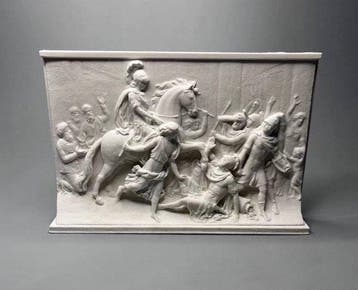 Decoratief ornament - Romeinse strijdscène reliëf