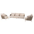 Beverly stoel bank loungeset 3 delig latte 4 Seasons Outdoor, Ophalen of Verzenden, Nieuw
