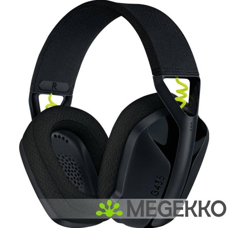 Logitech-G G435 Lightspeed Draadloos Zwart, Computers en Software, Headsets, Nieuw, Verzenden