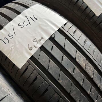 2 x Kingboss 195-55-16 Zomerbanden 6,5mm, Auto-onderdelen, Gebruikt, 16 inch, Ophalen of Verzenden, Band(en)