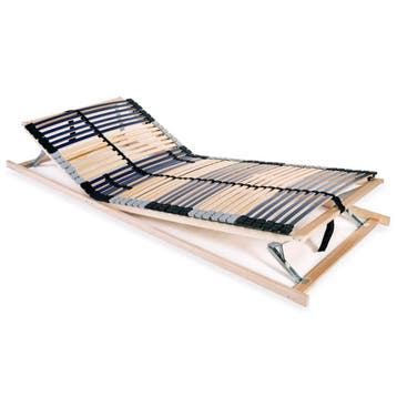 vidaXL Lattenbodem met 42 latten 7 zones 90x200 cm, Huis en Inrichting, 90 cm, Eenpersoons, Verzenden, Nieuw