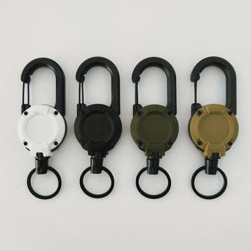 Intrekbare Sleutelhanger met Karabijnhaak - Heavy Duty Clip