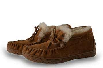 Warmbat Pantoffels in maat 40 Cognac, Overige kleuren, Verzenden, Zo goed als nieuw, Pantoffels of Sloffen