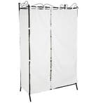 Metalen garderobekast met gordijn 112x207x57cm - zwart, Huis en Inrichting, Kasten | Kledingkasten, Verzenden, Nieuw