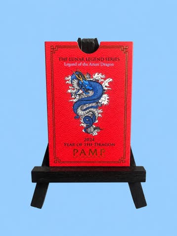 PAMP SuisseLunar Calendar Series Year of the Dragon 2024, Verzenden, Zilver