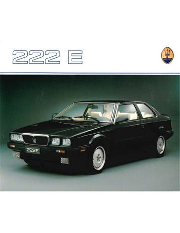 1990 MASERATI 222 E BROCHURE MULTI, Nieuw, Author