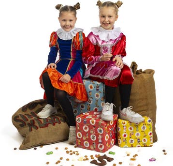 Pietenpak Verkleedkostuum De Club van Sinterklaas - Rubies -, Ophalen of Verzenden, Zo goed als nieuw