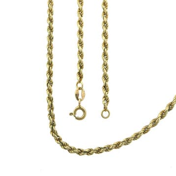 Gouden gedraaide schakelketting, Ophalen of Verzenden, Gebruikt, Goud, Goud