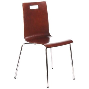 Stoel Holt | Multiplex (Walnoot) | Zithoogte 46cm |, Verzenden, Nieuw in verpakking