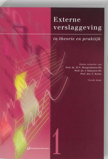 Externe verslaggeving in theorie en praktijk 1 9789059019577, Verzenden, Gelezen