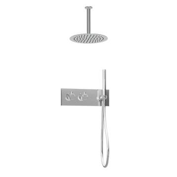 Inbouw regendouche met plafond arm 25cm douchekop chroom, Verzenden, Nieuw