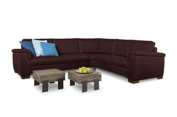 Hoekbankstel Elsen - hoekbanken - Bruin, Nieuw, 150 cm of meer, Stof, 200 tot 250 cm