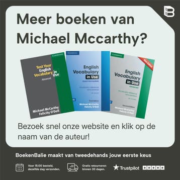 English Vocabulary In Use Advanced With Answers And Cd-Rom, Boeken, Verzenden, Gelezen, Michael Mccarthy