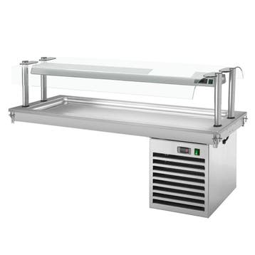 GGM Gastro | Drop-in koelplaat - 1800mm - +2 tot +8°C - 5x |, Verzenden, Nieuw, Effen, Bord(en)