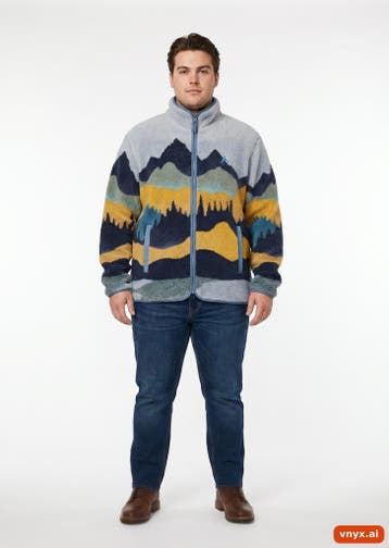 AYACUCHO Fleecetruien Heren maat L Light Grey Vintage, Ophalen of Verzenden, Nieuw, AYACUCHO