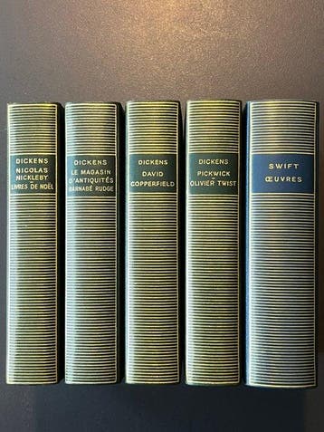 Charles Dickens; Jonathan Swift - 5 volumes Bibliothèque de