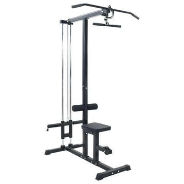 vidaXL Lat pulldown machine Zwart 110 x 70 x 187 cm, Verzenden, Nieuw